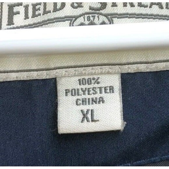 Field & Stream XL Blue Full Zip Duck Jacket Hunting Fishing Pockets Men's Work - Picture 3 of 10